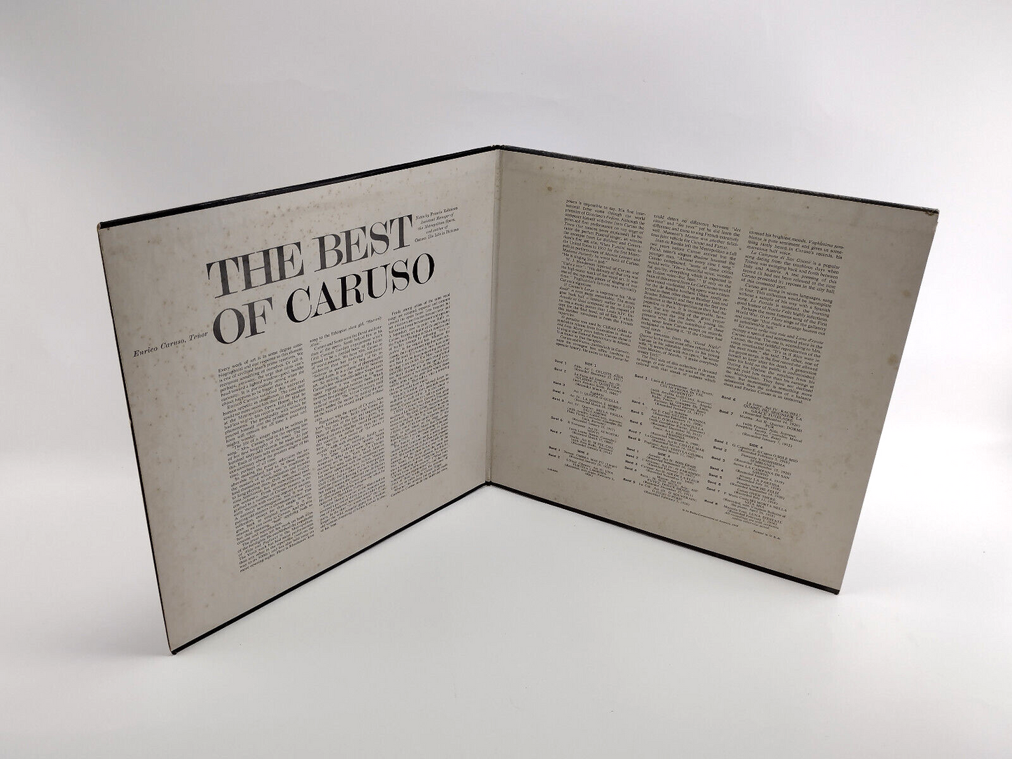 Enrico Caruso – The Best Of Caruso, 2xLP