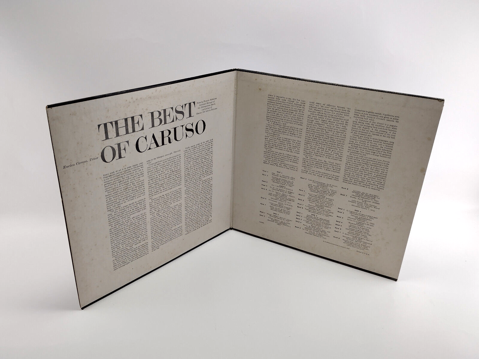 Enrico Caruso – The Best Of Caruso, 2xLP