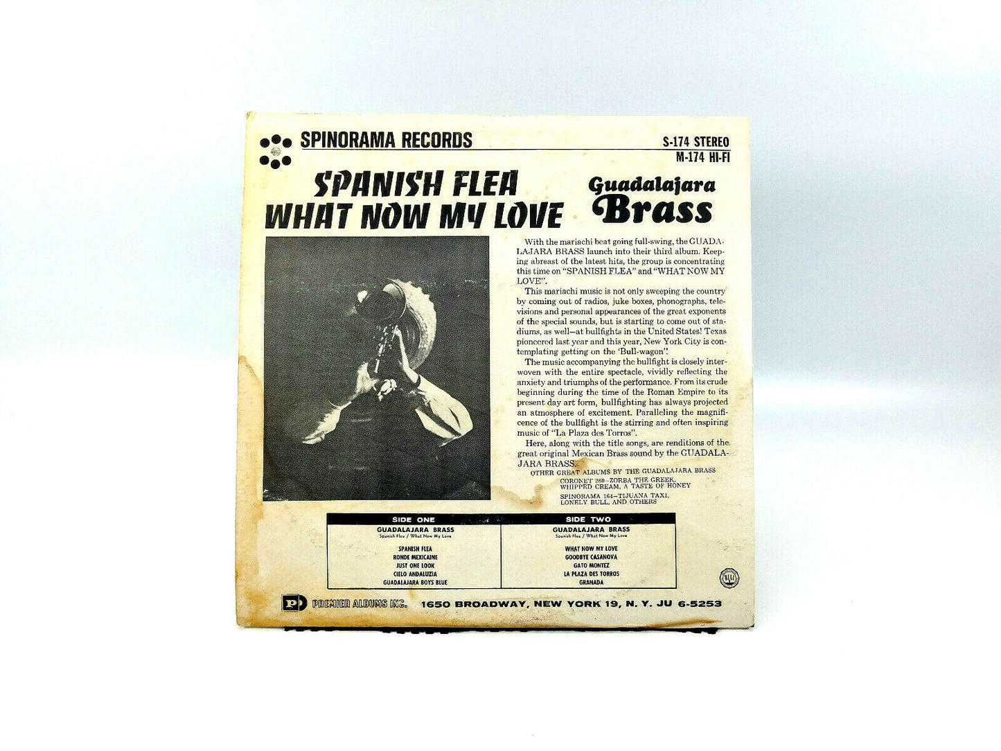 Guadalajara Brass - What Now My Love   Spin-O-Rama – M-174 Vinyl, LP - VG+