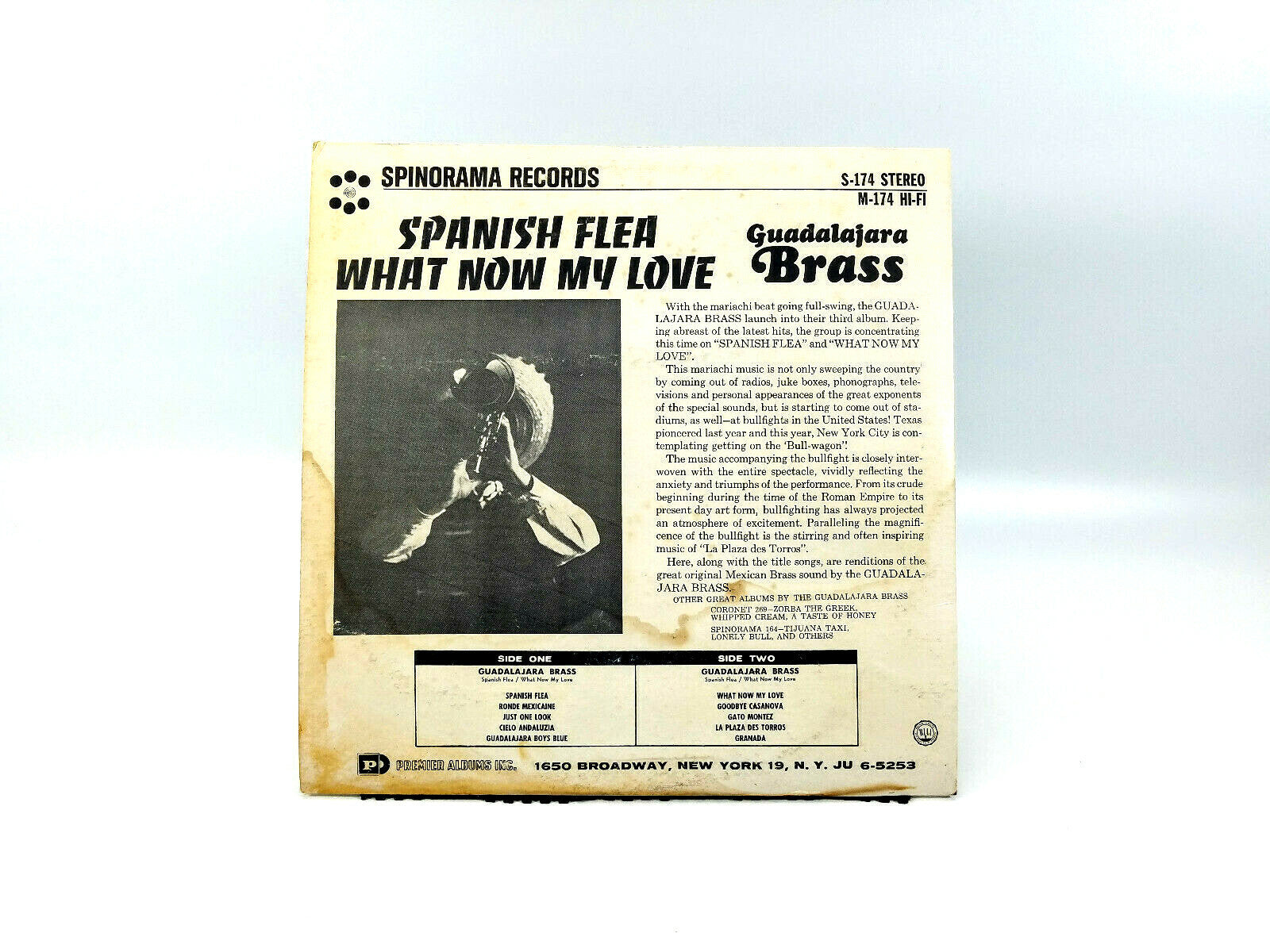 Guadalajara Brass - What Now My Love   Spin-O-Rama – M-174 Vinyl, LP - VG+