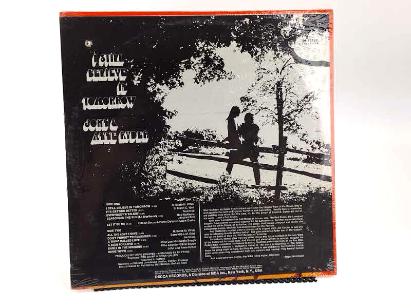 John & Anne Ryder - I Still Believe In Tomorrow, Vinyl, LP - Sealed Copy!