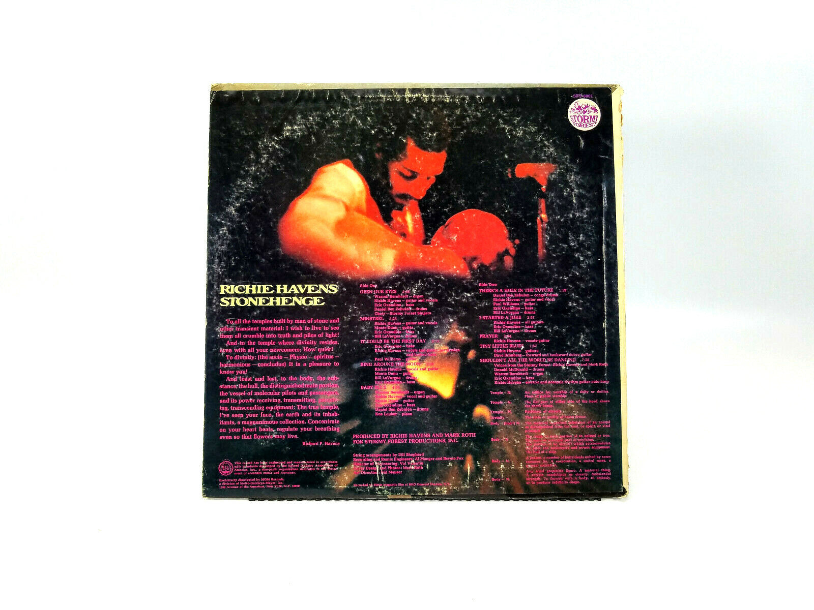 Richie Havens – Stonehenge  Stormy Forest – SFS-6001  LP