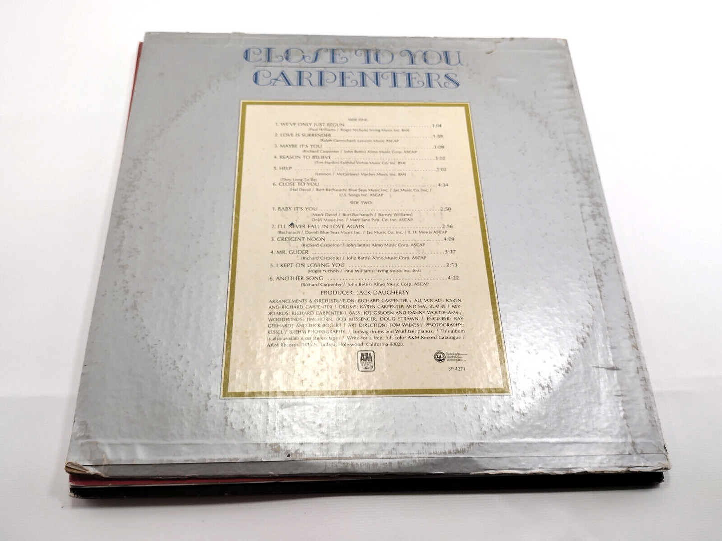 LOT OF 3 CARPENTERS LPs - The Singles, Close To You, Voice of The Heart