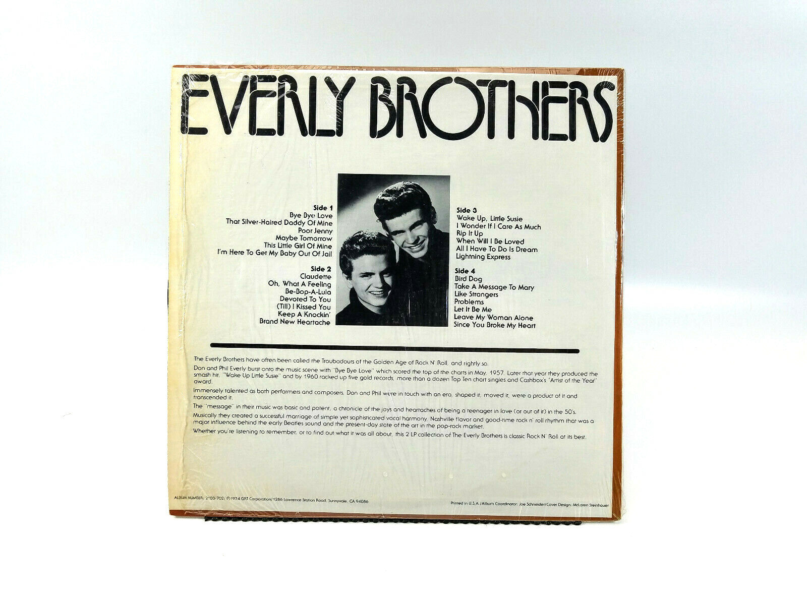 The Everly Brothers* - Everly Brothers LP GRT 2103-702 - 1974 VG+