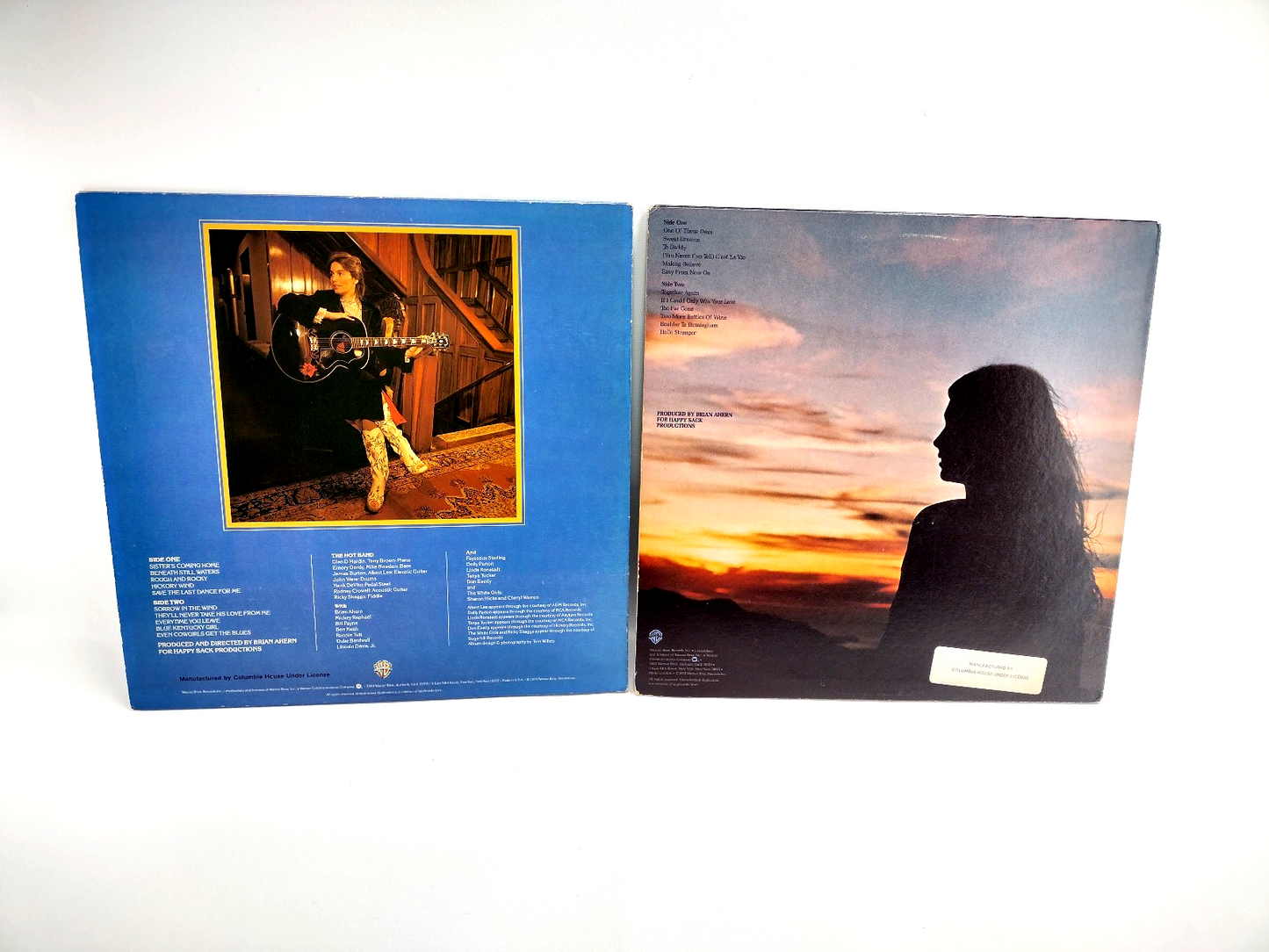 LOT OF 2 EMMYLOU HARRIS LPs - Best of/ Blue Kentucky Girl, Cleaned w/ Vinyl Vac!
