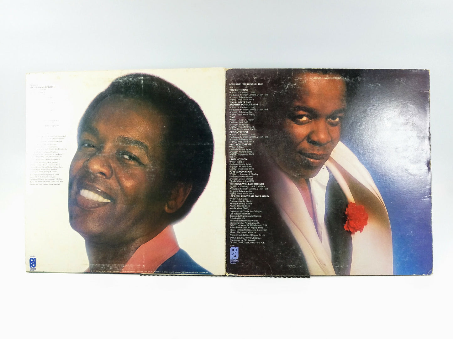 Lot of 2 Lou Rawls LPs - Unmistakably Lou & All Things In Time