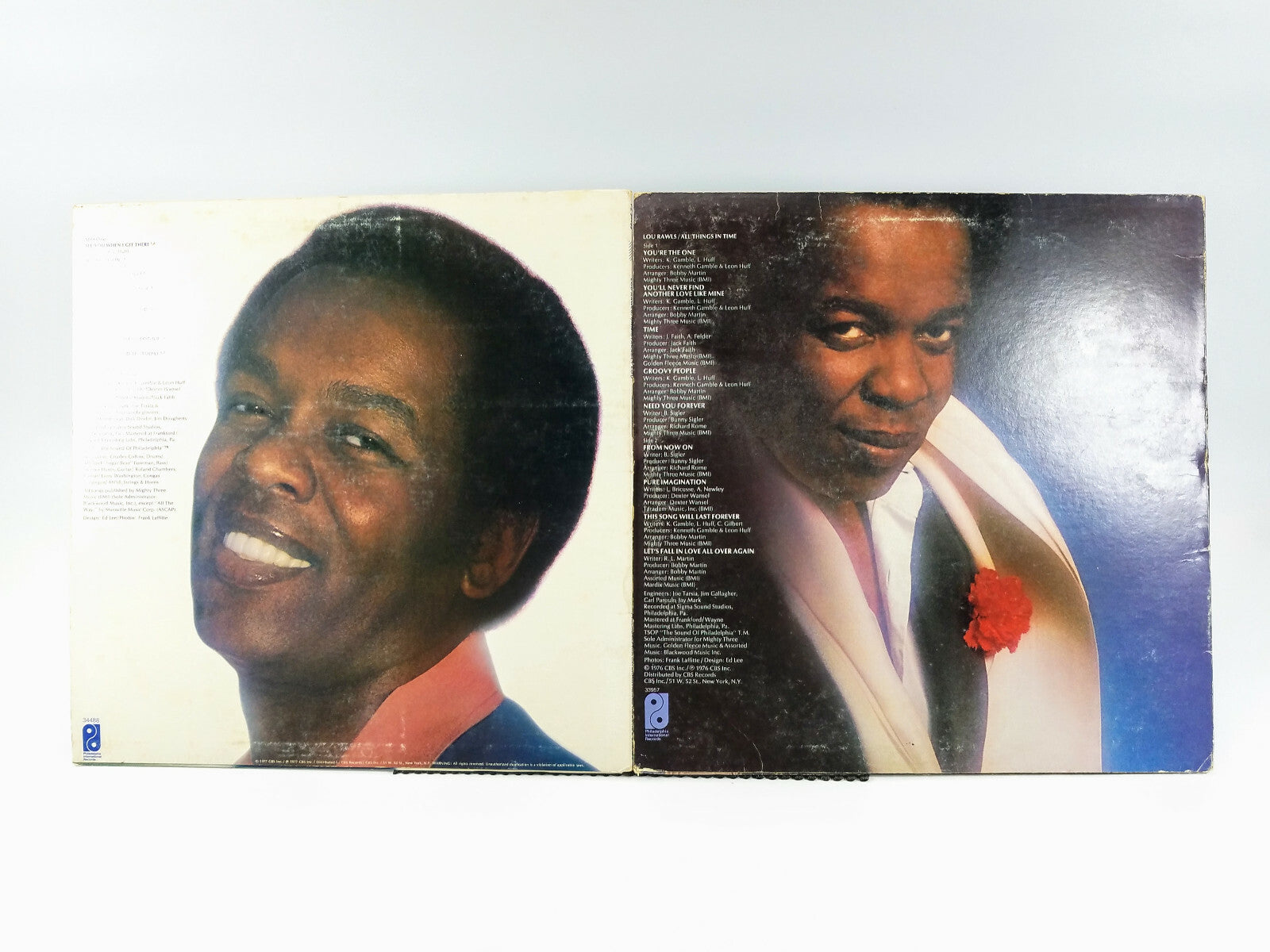 Lot of 2 Lou Rawls LPs - Unmistakably Lou & All Things In Time