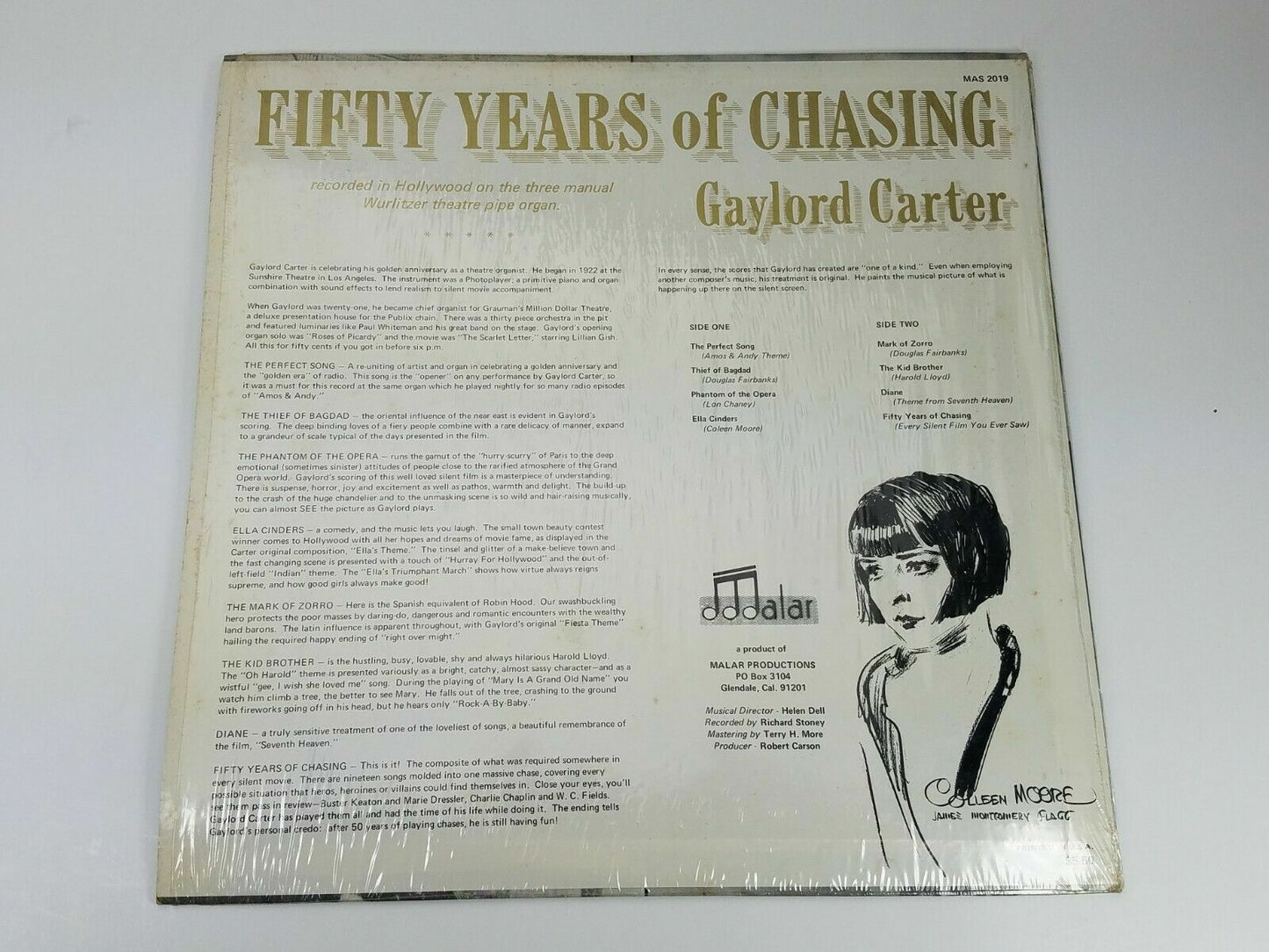 Gaylord Carter - Fifty Years Of Chasing (Mas 2019) (1972) Vinyl LP