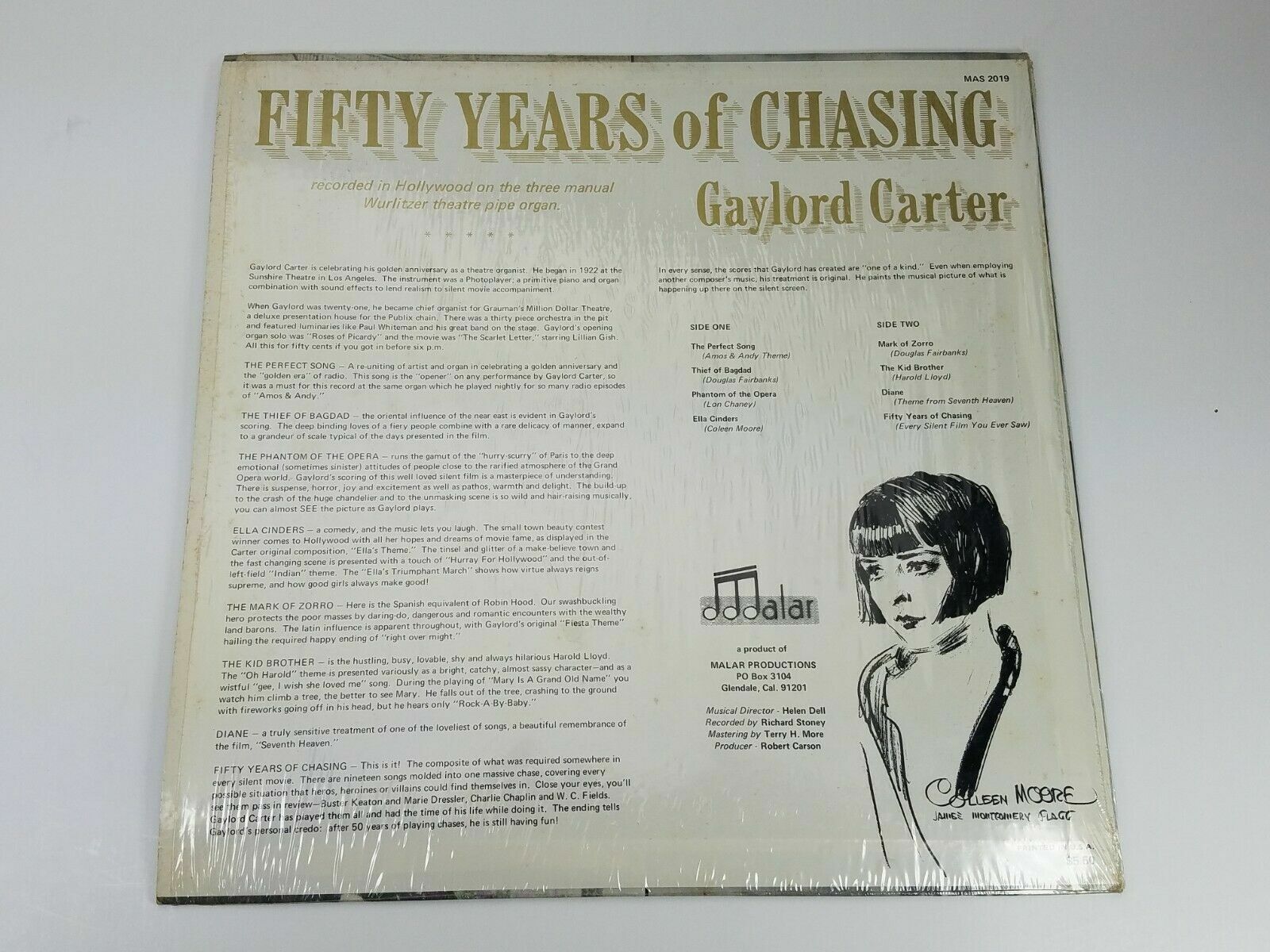 Gaylord Carter - Fifty Years Of Chasing (Mas 2019) (1972) Vinyl LP