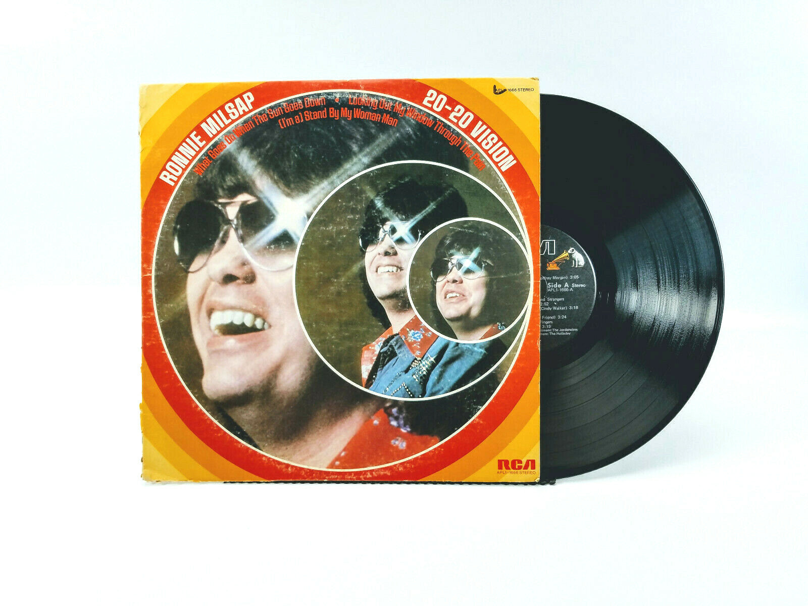 Lot of 3 Ronnie Milsap LPs - 20 20 Vision, Believe It & There's No Gettin Over..