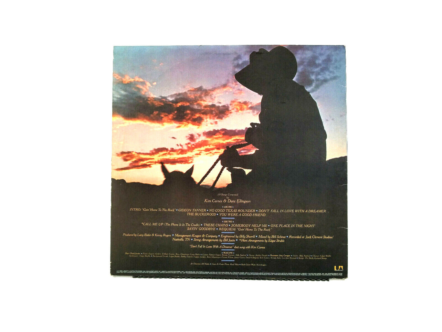 Kenny Rogers – Gideon with Poster!  United Artists Records – LOO-1035 VG+