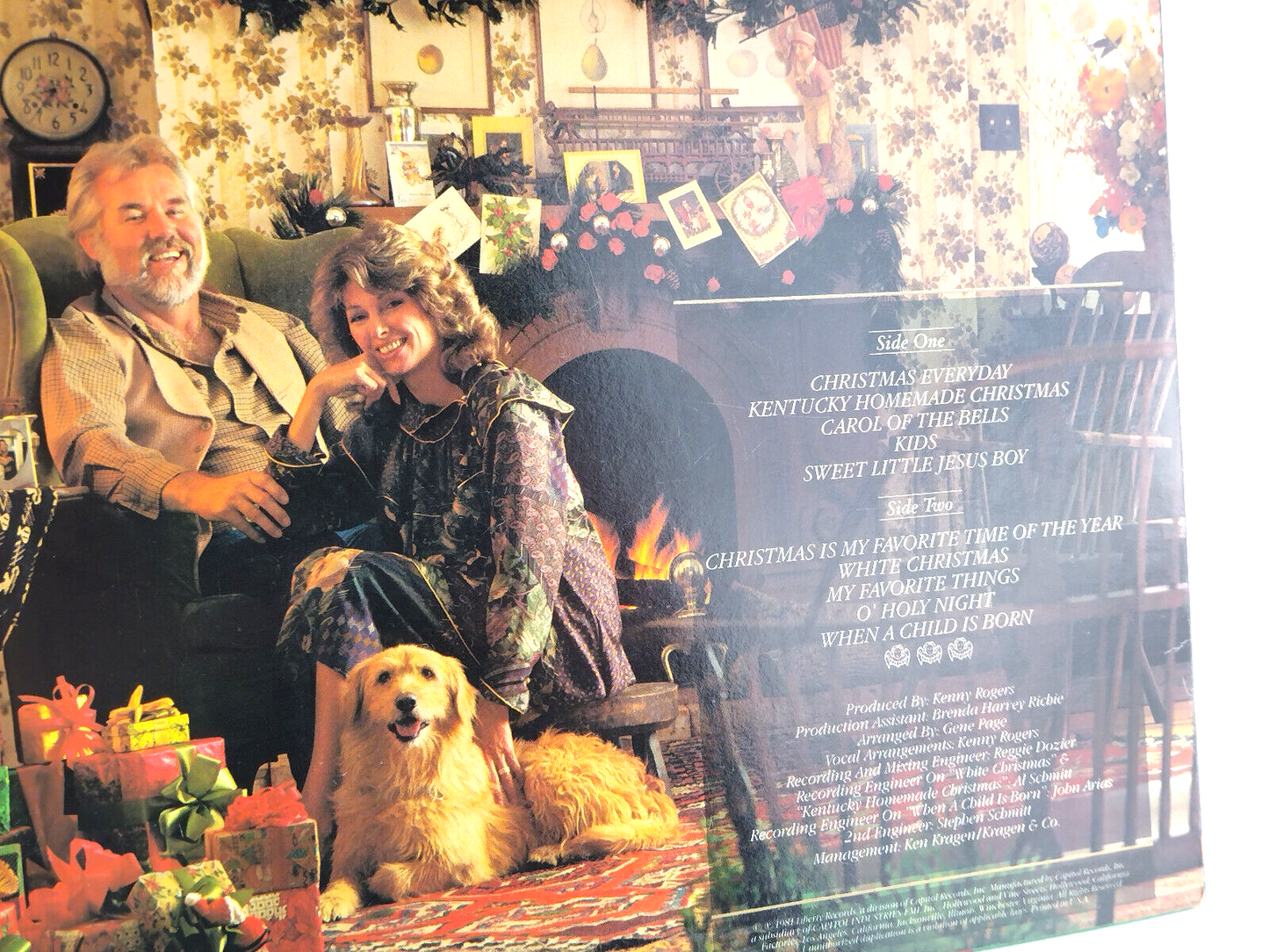 Lot of 2 Kenny Roger & Kenny & Dolly Christmas LPs