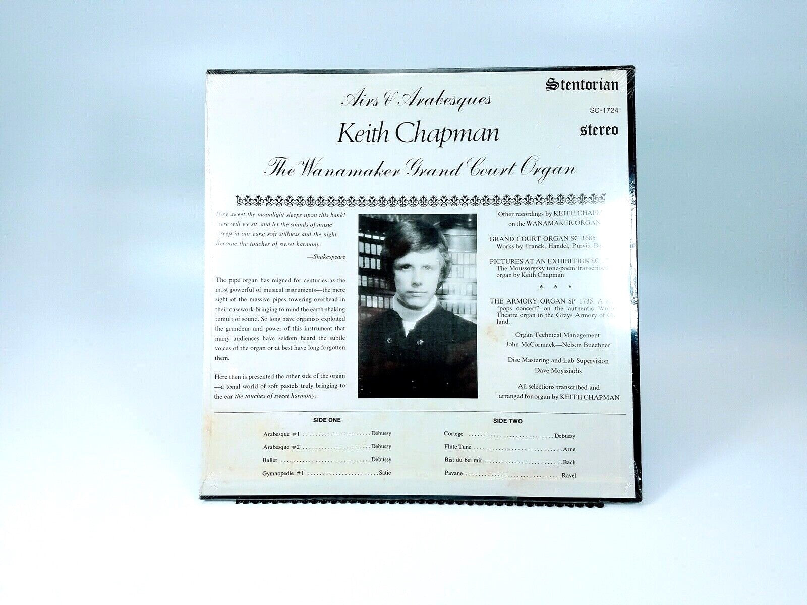 Keith Chapman – Airs And Arabesques (Stentorian Productions – SC 1724) SEALED!