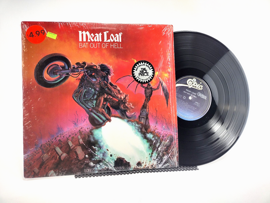 MEATLOAF-BAT OUT OF HELL-1977 VINYL LP "IN SHRINK" EPIC PE 34974 VG+/VG+