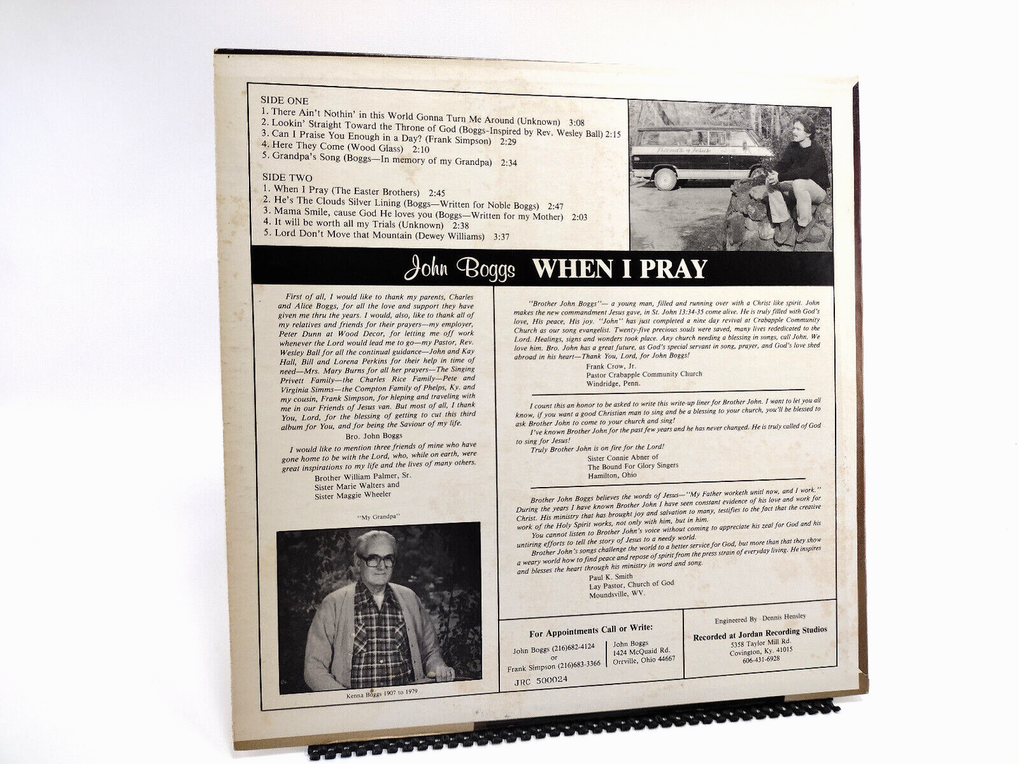 John Boggs - When I Pray, Vinyl, LP - RARE - NM