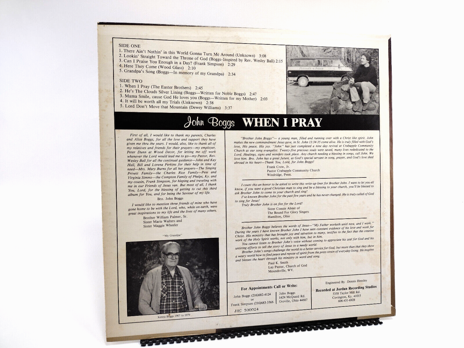 John Boggs - When I Pray, Vinyl, LP - RARE - NM