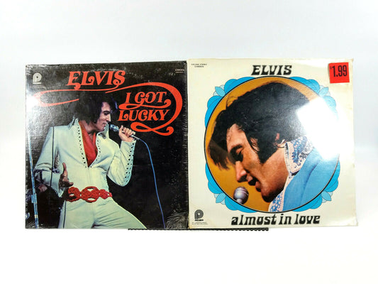 Lot of 2 Sealed Elvis LPs - Almost In Love & Got Lucky! SEALED!