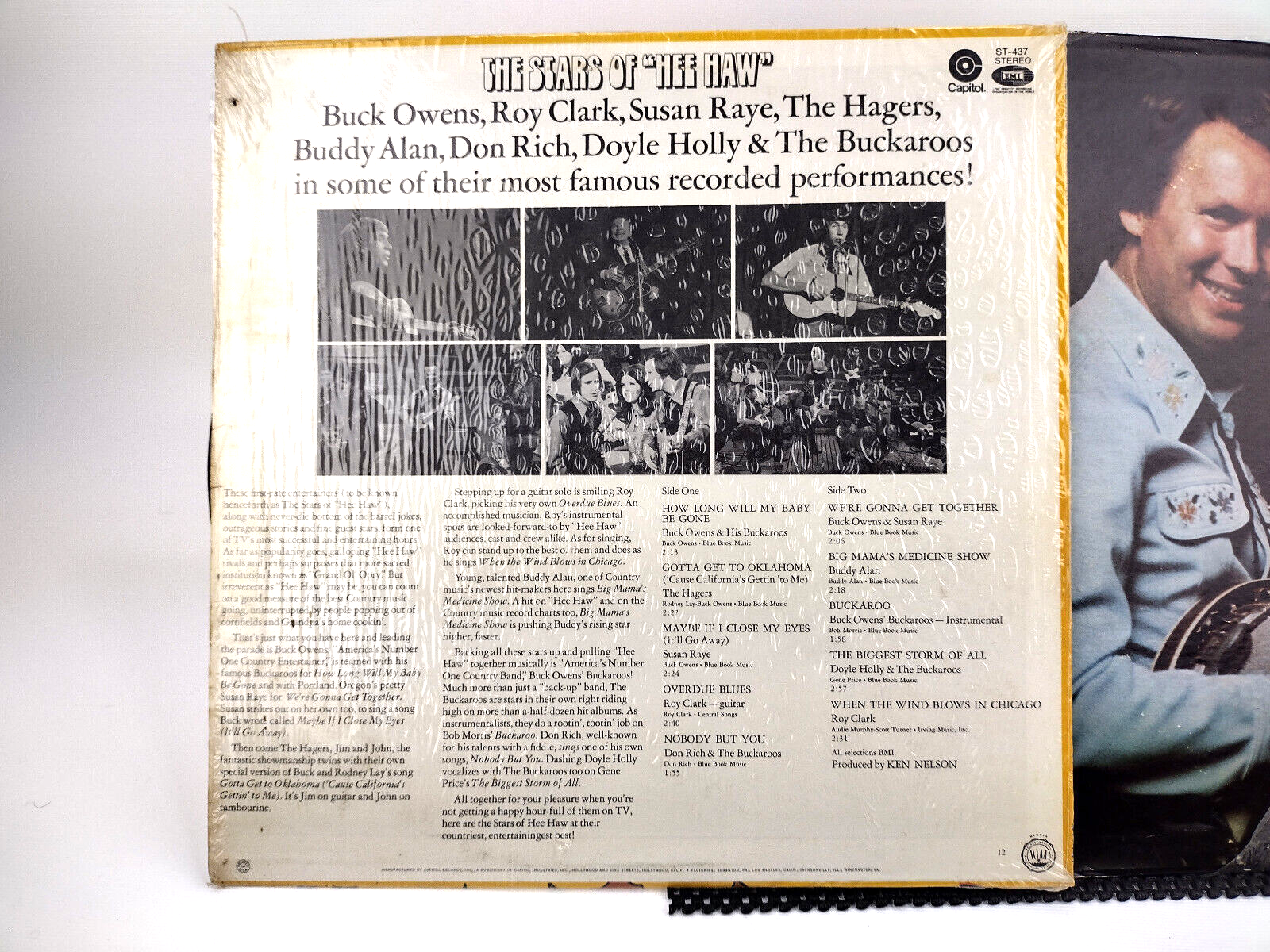LOT OF 2 ROY CLARK LPs, Buck Trent, The Stars of Hee Haw