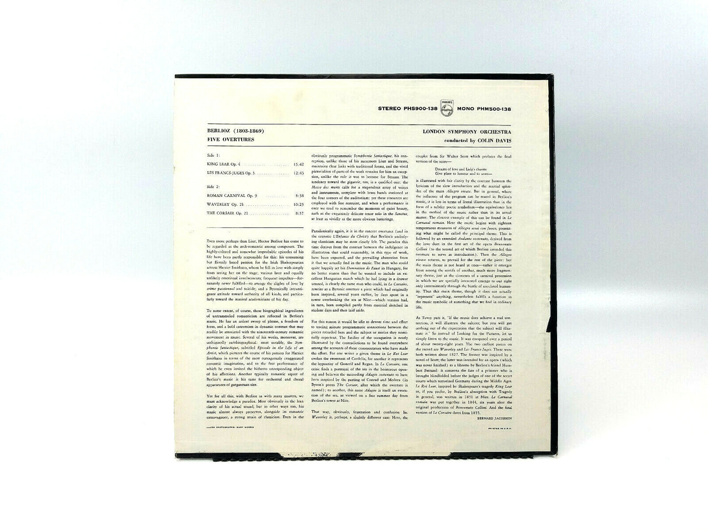 Hector Berlioz - Berlioz Overtures: PHS900-138 LP - NM