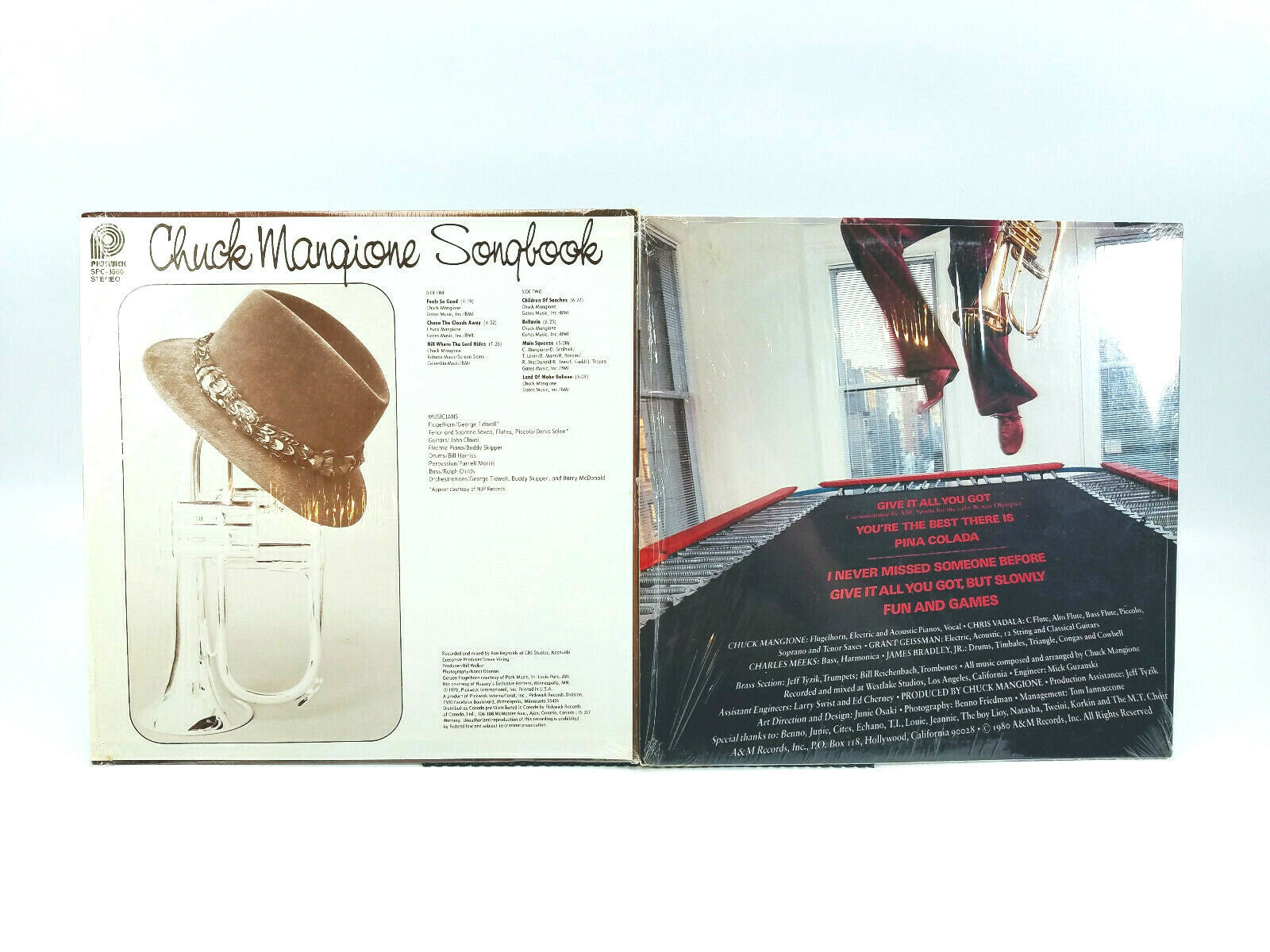 Lot of 2 Chuck Mangione Themed LPs NM - Cleaned w/ Vinyl Vac!