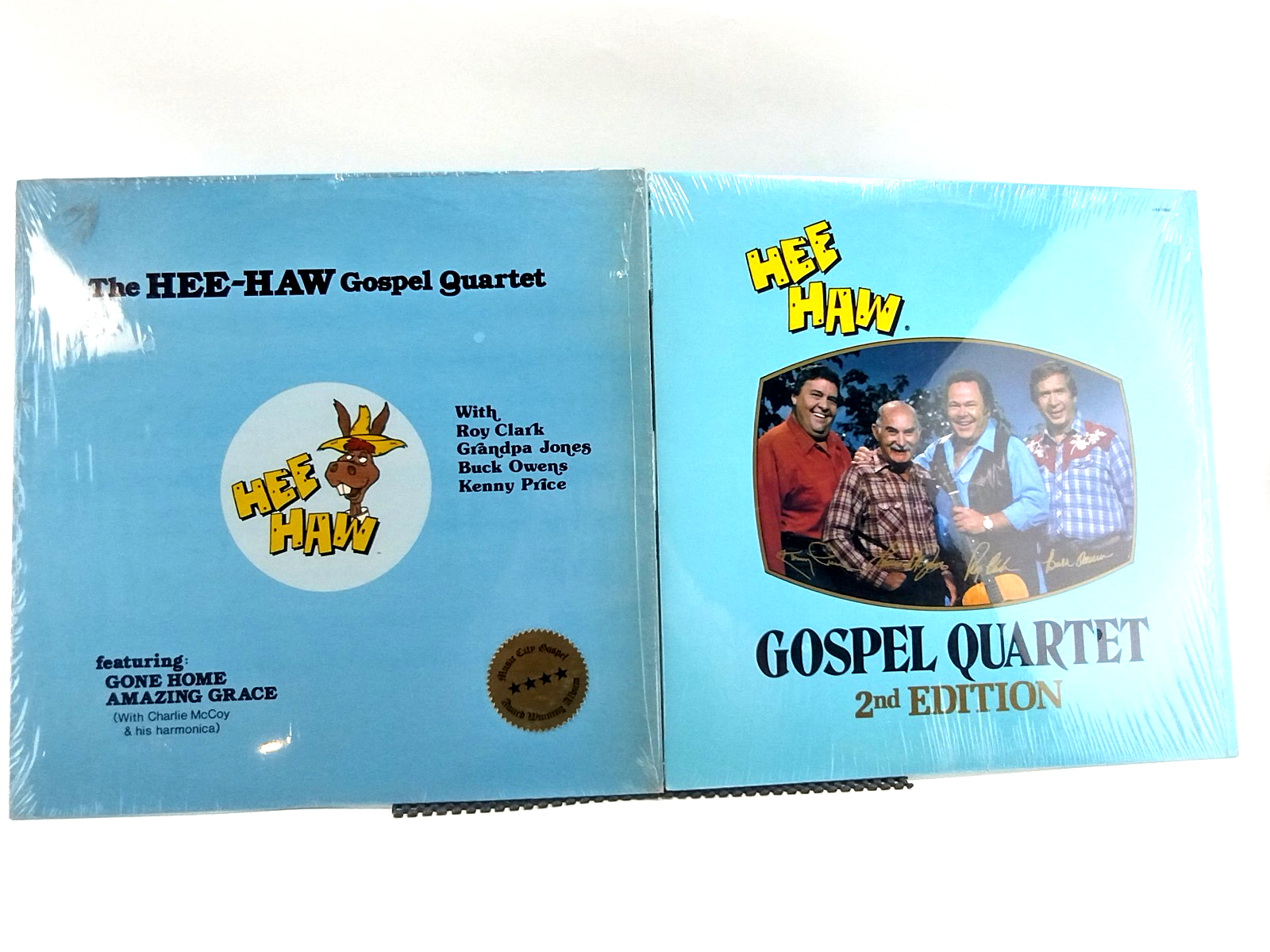 LOT OF 2 Hee Haw Gospel Quartet LPs - NM - Cleaned w/ Vinyl Vac!