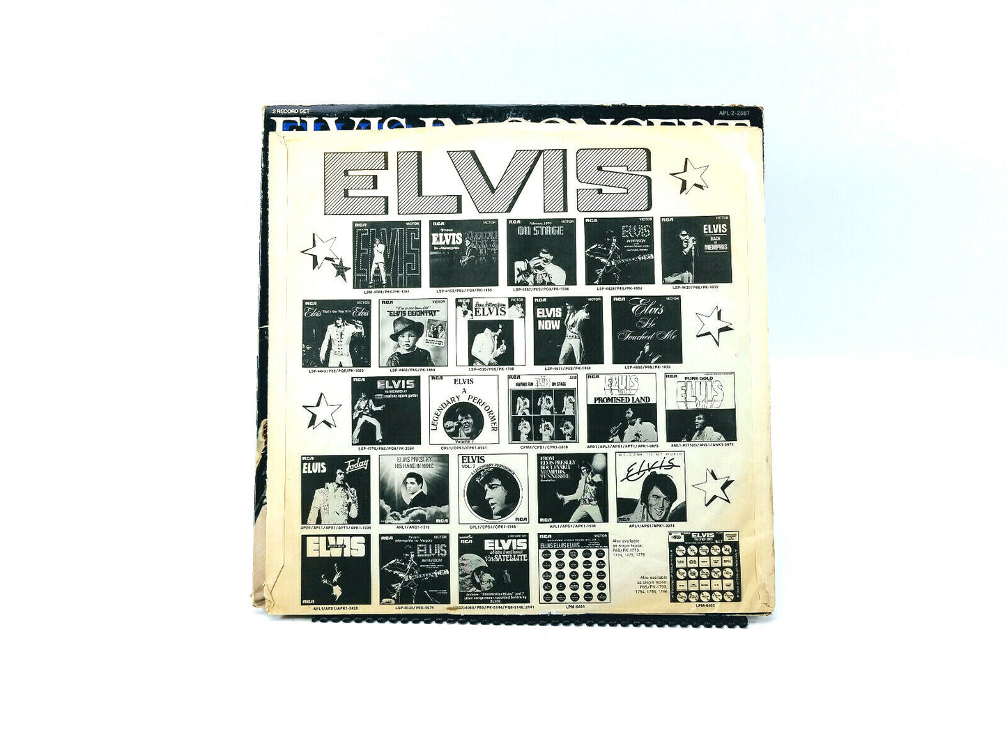 Lot of 2 Elvis LPs - Double Dynamite! & Elvis In Concert 2xLP