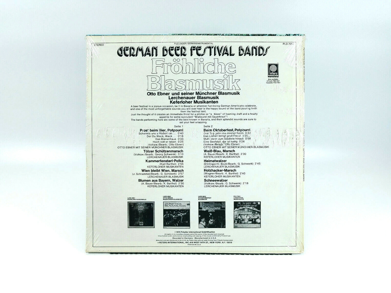 FROHLICHE BLASMUSIK - German Beer Festival Bands | Vinyl LP | M SEALED