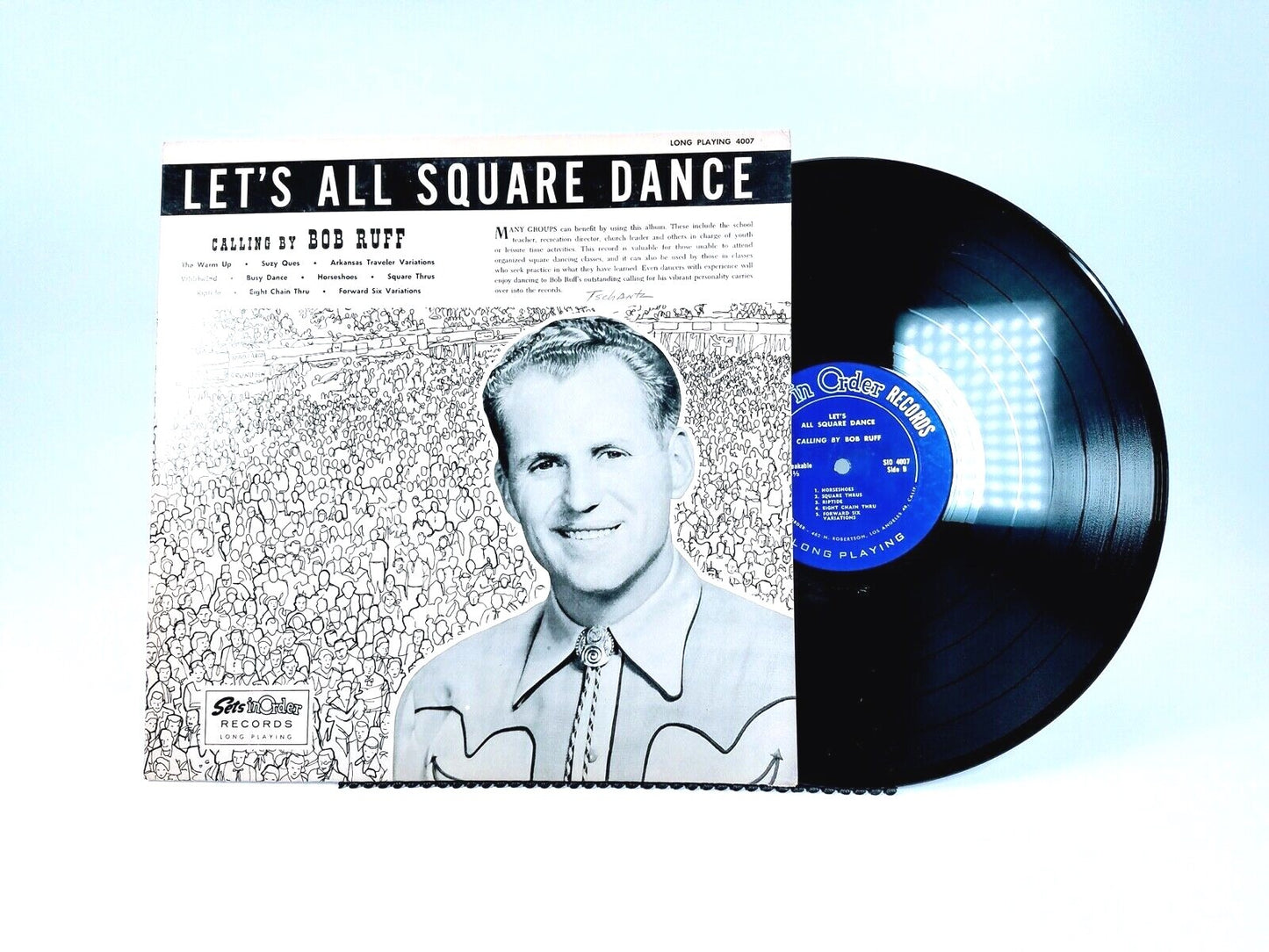 Lot of 2 - Bob Ruff LPs Calls for Student Square Dancer & Let's All Square Dance