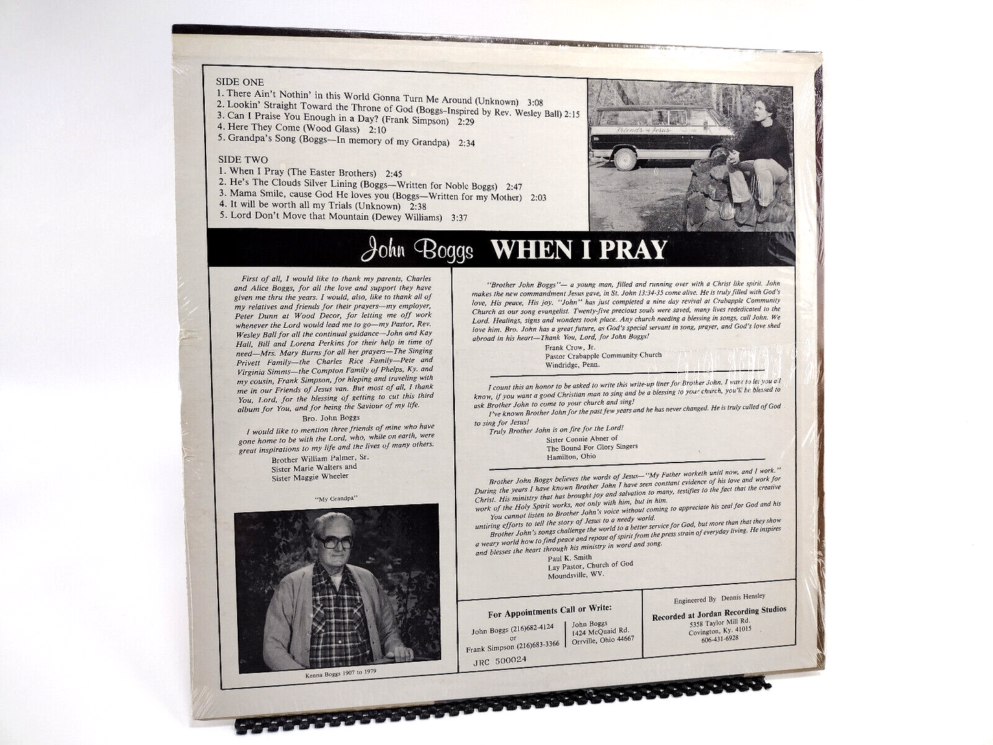 John Boggs - When I Pray, Vinyl, LP - RARE - Sealed Copy!