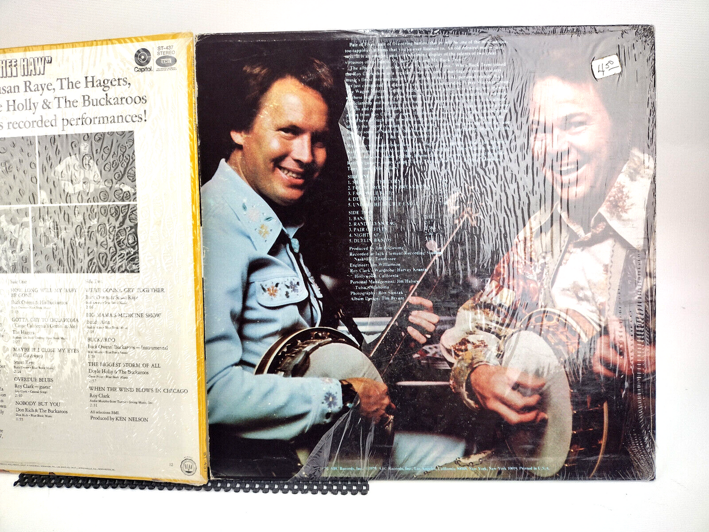 LOT OF 2 ROY CLARK LPs, Buck Trent, The Stars of Hee Haw