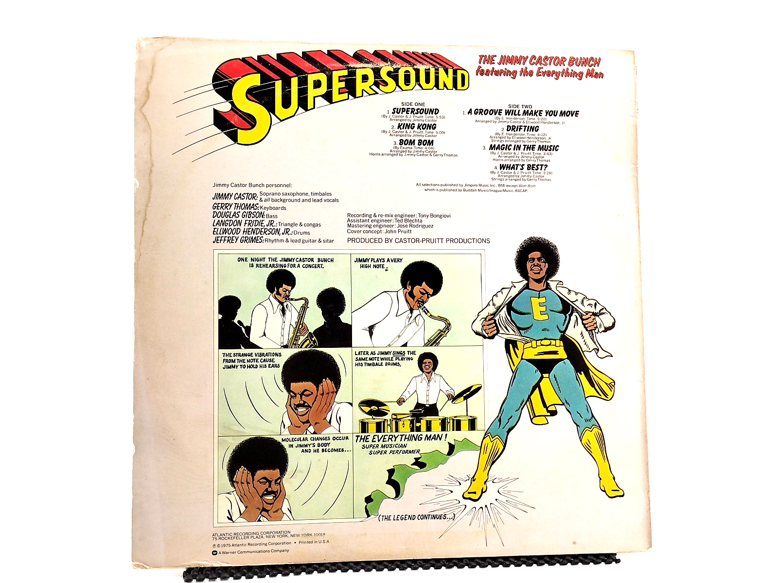 The Jimmy Castor Bunch Featuring The Everything Man - Supersound LP, Cleaned!