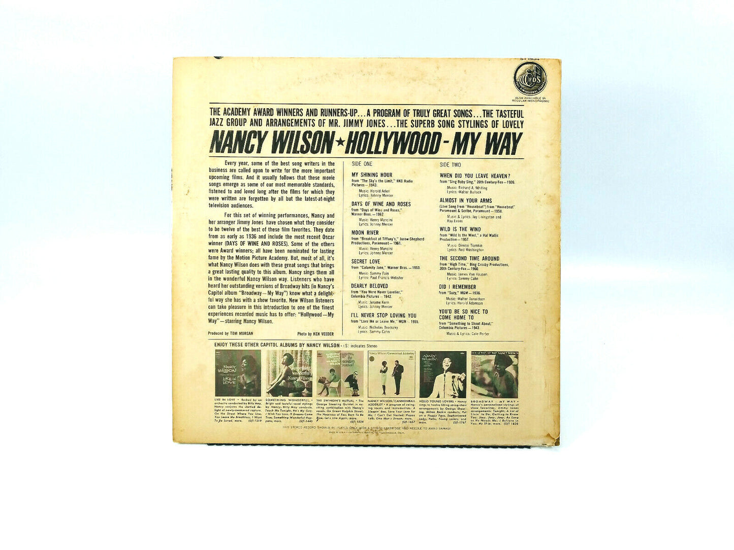 Lot of 2 Nancy Wilson LPs - My Way & The Best of VG+/NM