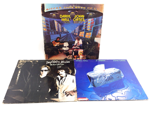 LOT OF 3 DARYL HALL AND JOHN OATES LPs