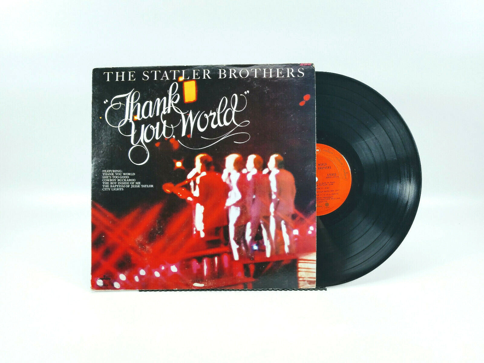 Lot of 2 Statler Brothers LPs, Thank You World & Carry Me Back