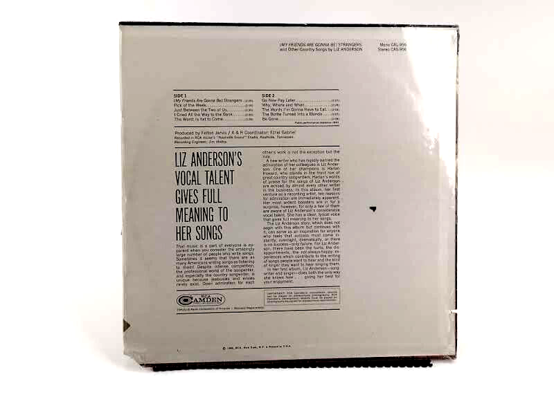 Liz Anderson - (My Friends Are Gonna Be) Strangers And Other Country Hits, LP