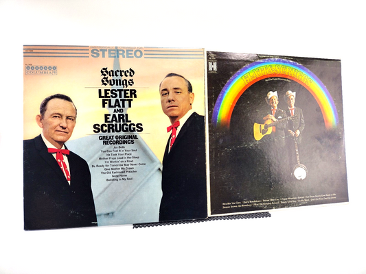 LOT OF 2 Flatt & Scruggs LPs - Cleaned w/ Vinyl Vac!