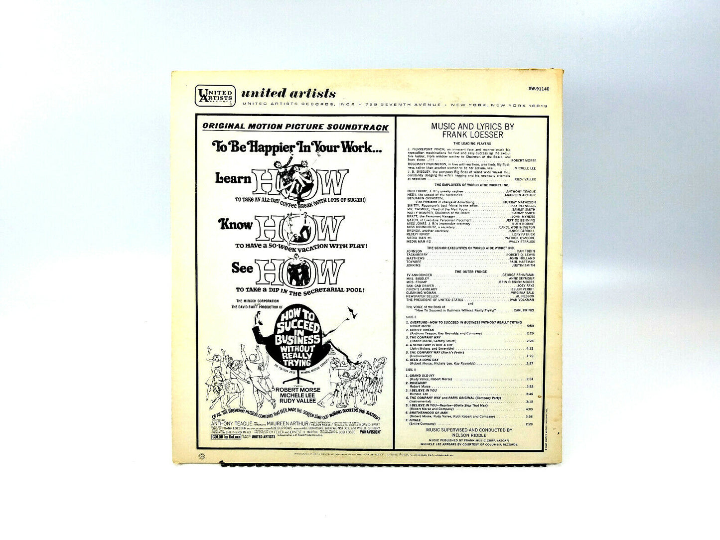 How To Succeed In Business Without Really Trying  SW91140 LP NM