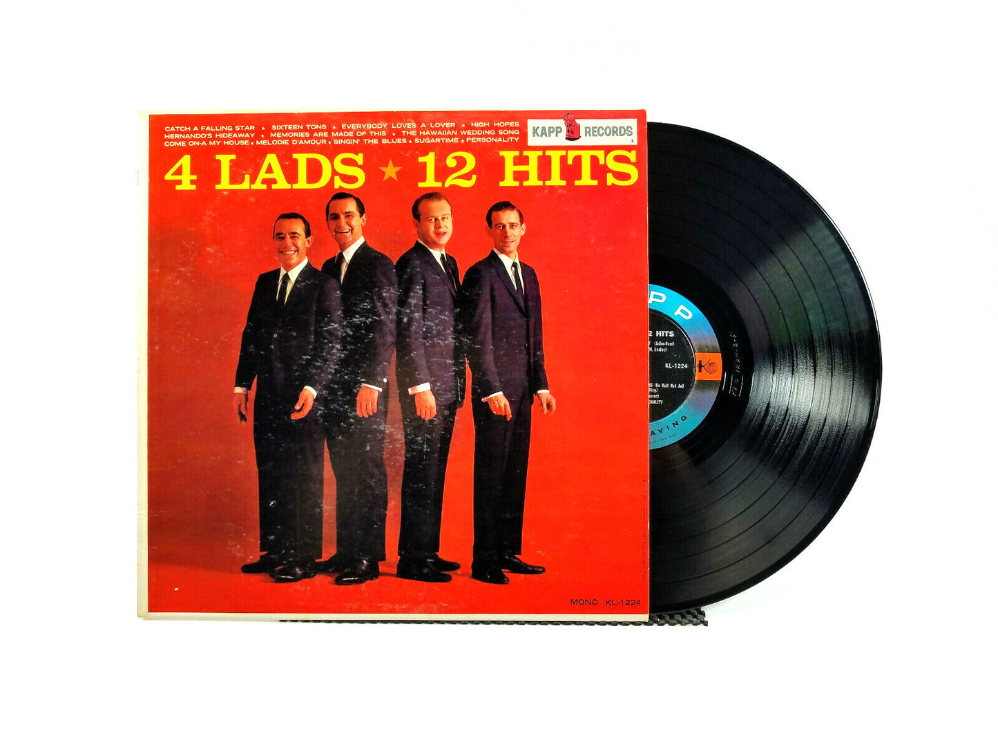 Lot of 2 The 4 Lads LPs - High Spirits! & 12 Hits VG+