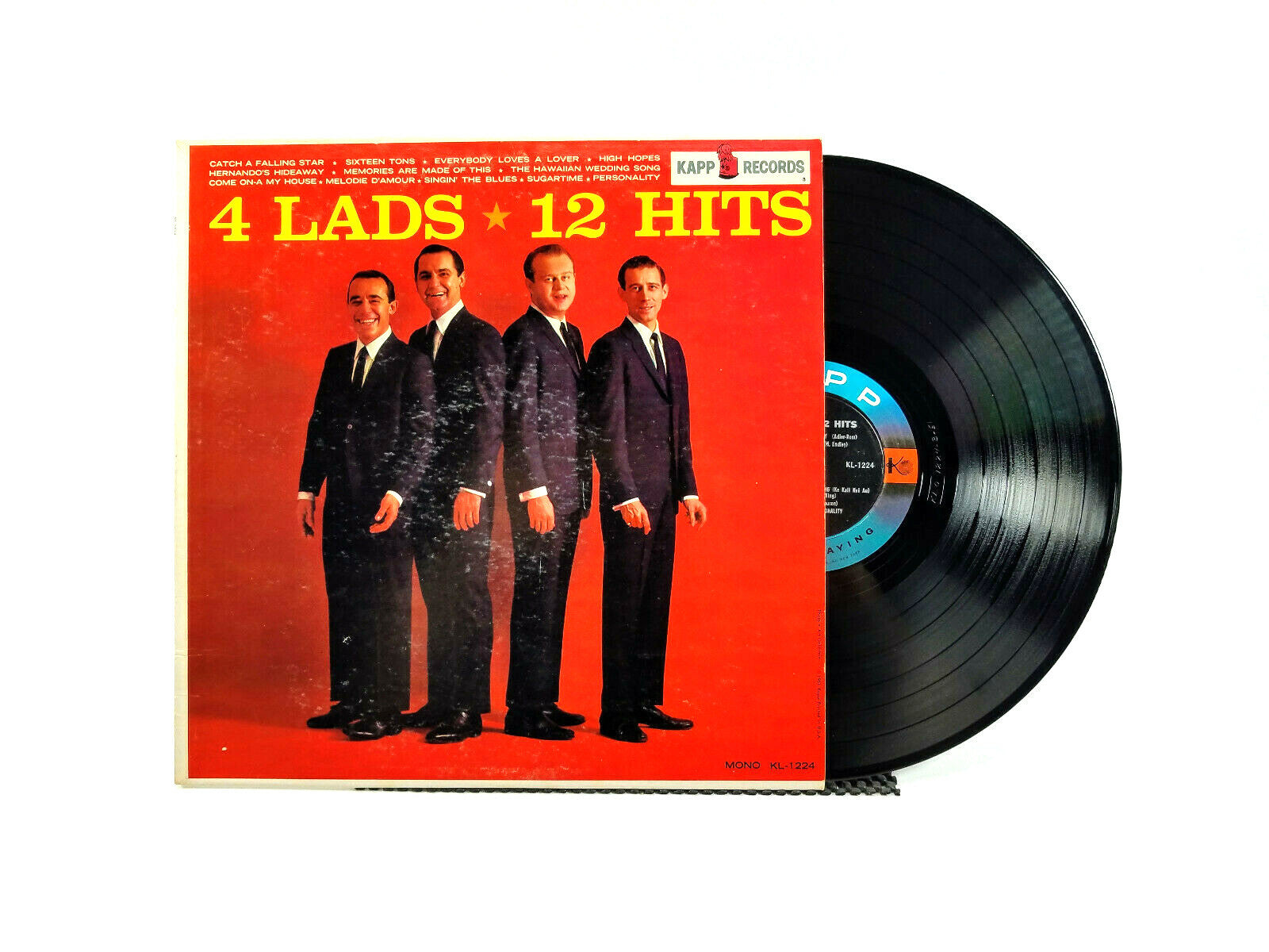 Lot of 2 The 4 Lads LPs - High Spirits! & 12 Hits VG+