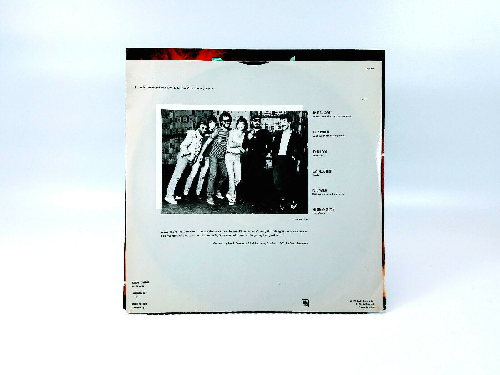 Nazareth 2XS Vinyl (1982 A&M LP)
