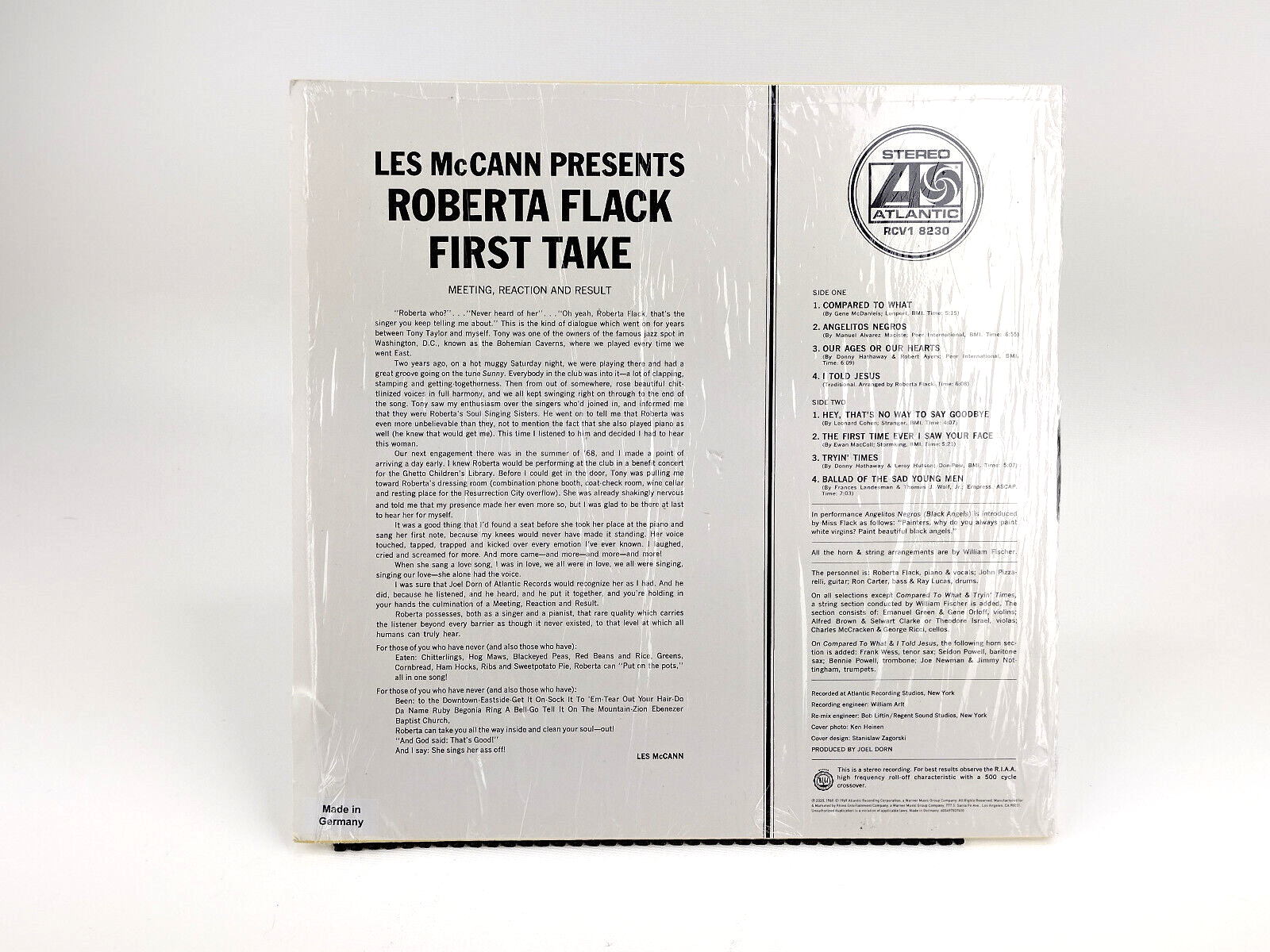 Roberta Flack - First Take, Limited Edition, Reissue, Crystal Clear LP