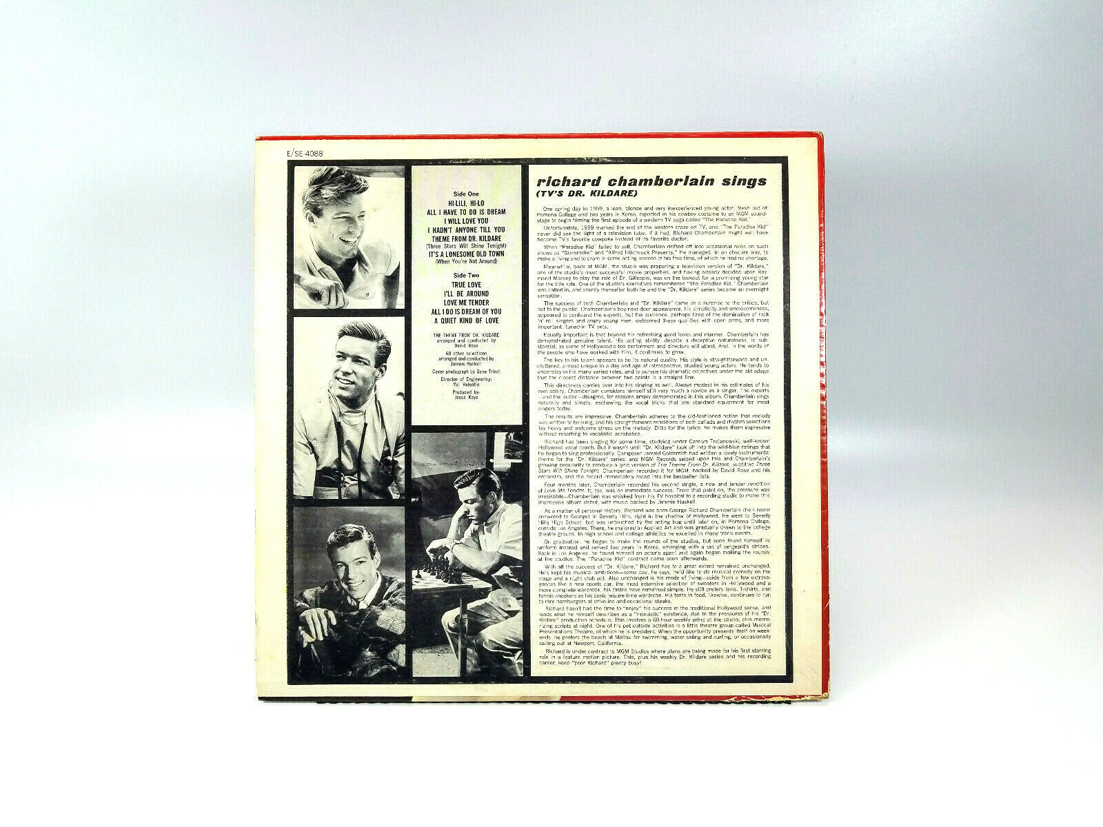 Richard Chamberlain - Richard Chamberlain Sings SE-4088 LP 1963 NM