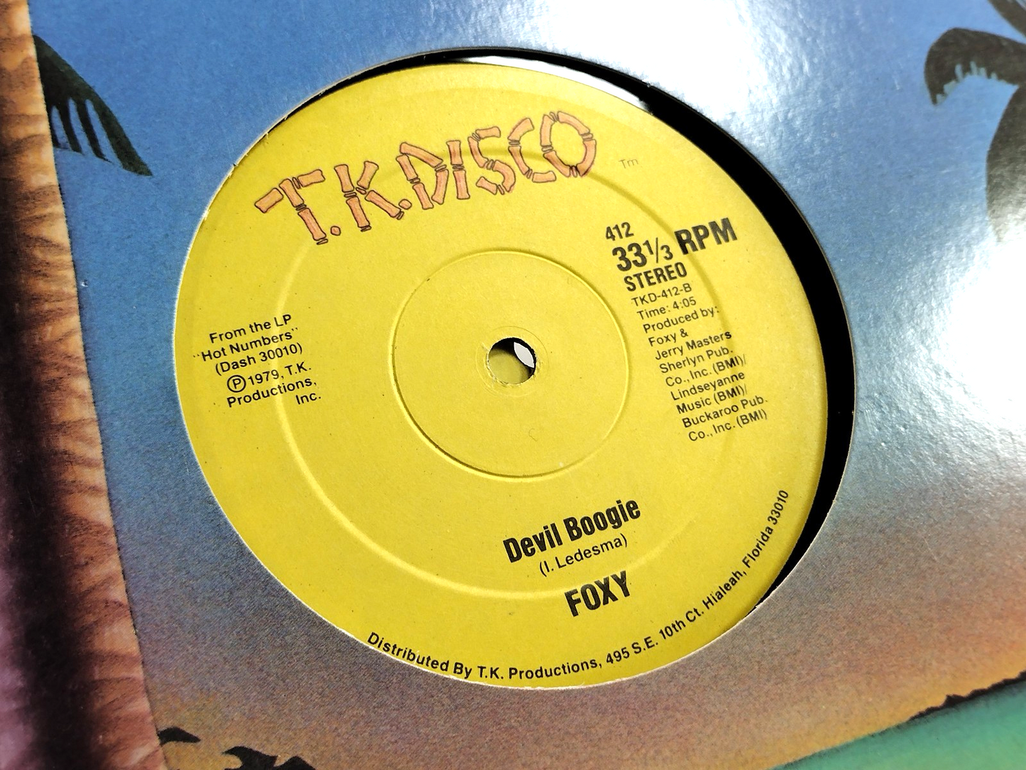 LOT OF 2 FOXY LPs (33 & 45PRM - PROMO), Cleaned w/ Vinyl Vac!