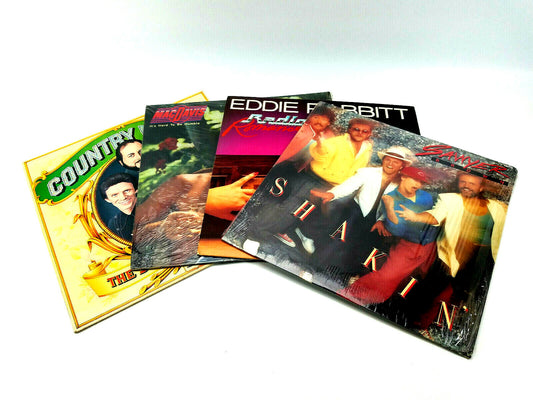LOT OF 4 COUNTRY LPs - Mac Davis, Sawyer Brown, Eddie Rabbitt & Statler Brothers