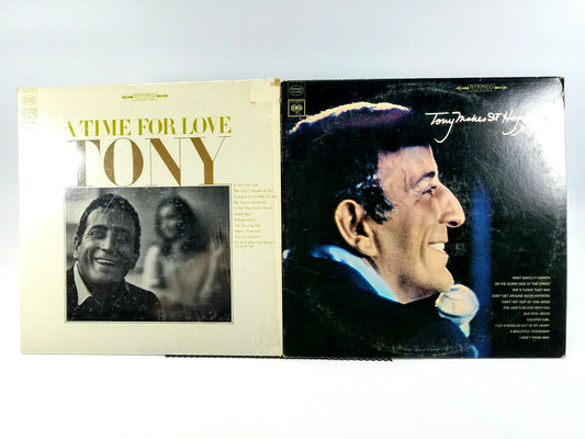 Lot of 2 Tony Bennett LPs - Tony Makes It Happen! & A Time For Love VG+