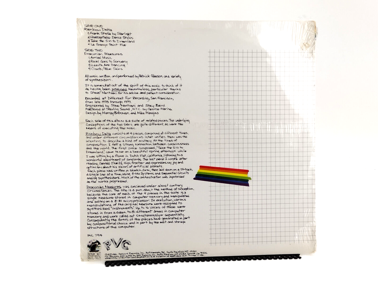 Patrick Gleeson - Rainbow Delta, Vinyl, LP, Sealed Copy!