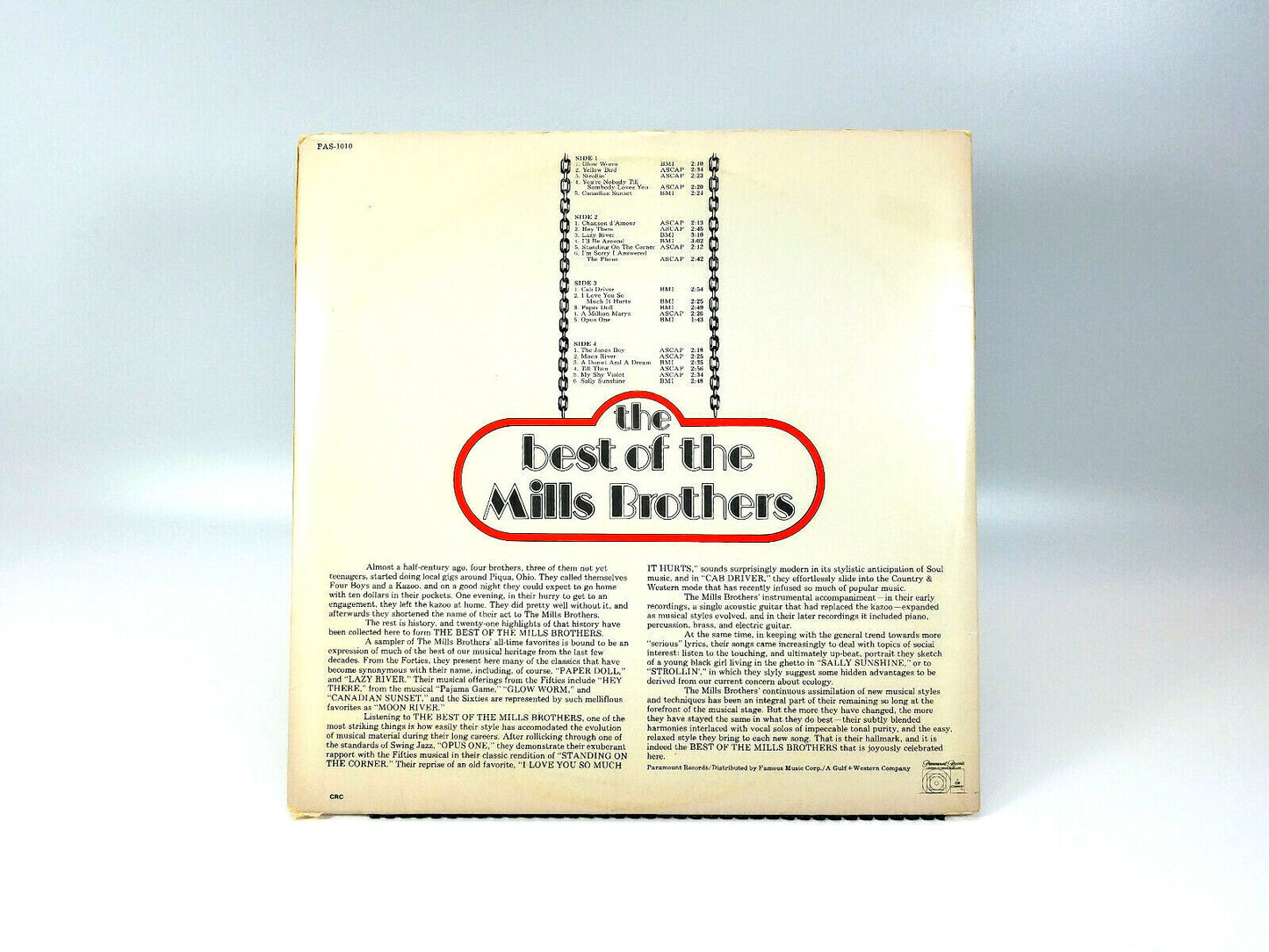 Lot of 3 Mills Brothers LPs