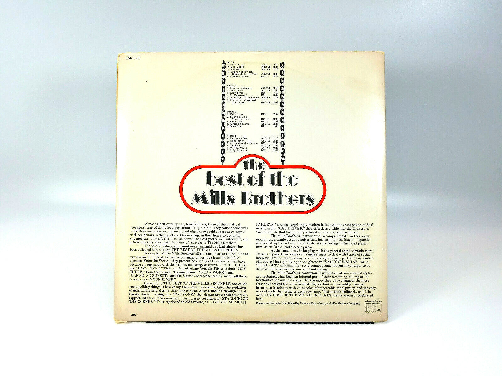 Lot of 3 Mills Brothers LPs