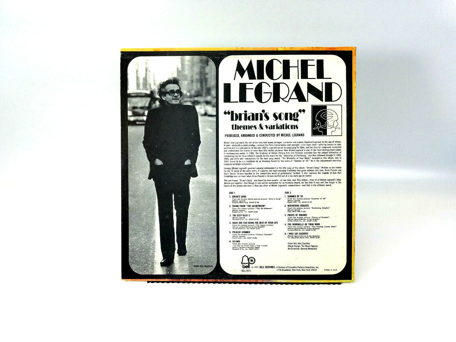 Michel Legrand - Brian's Song (Themes & Variations) BELL 6071 Vinyl, LP VG+