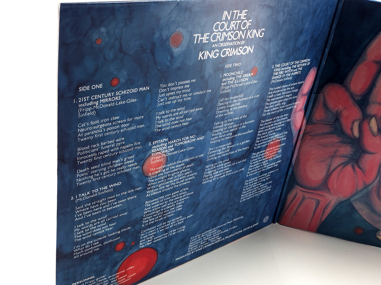 King Crimson - In The Court Of The Crimson King, RE 200g LP - 2020
